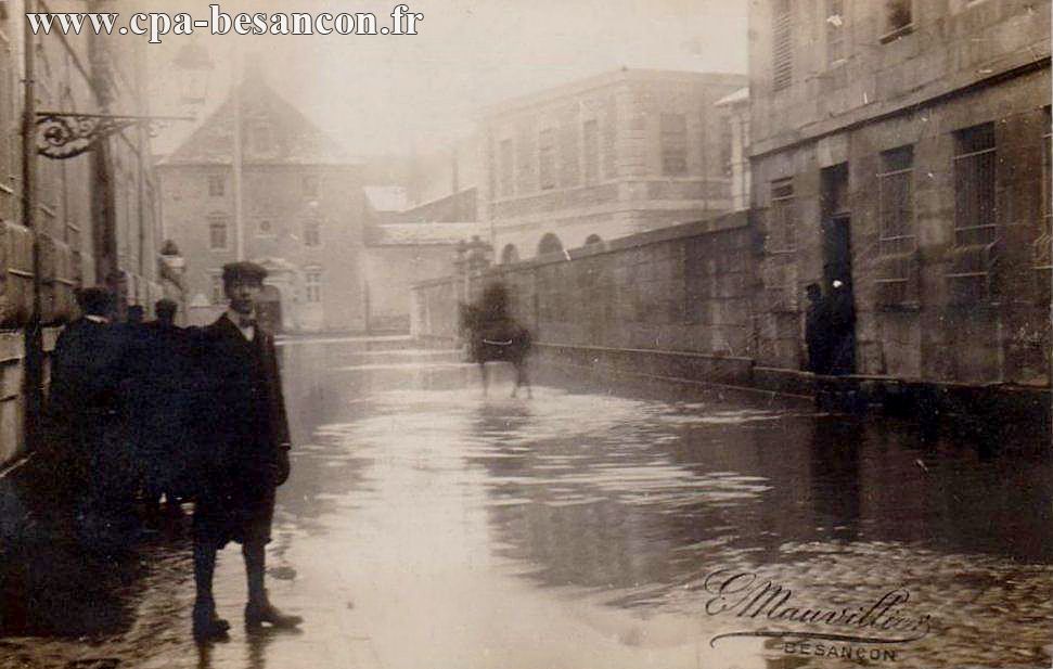 Besançon - Rue Charles Nodier - Inondations de 1910